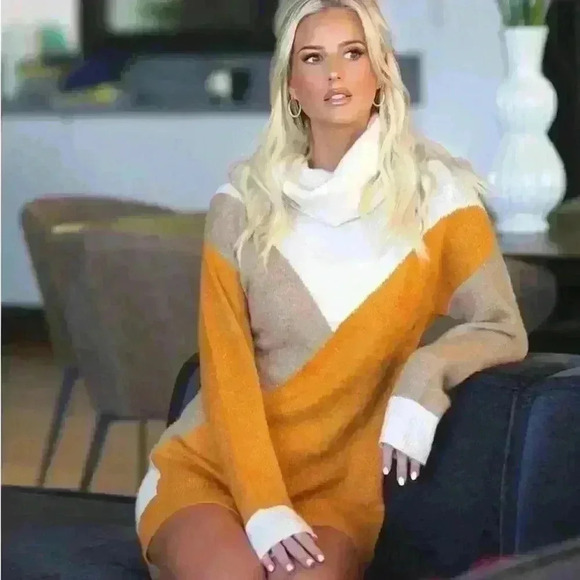 Perfect Fall Sweater - Silverflint Cowl Neck Tunic Sweater Women’s Size Small - Picture 7 of 7